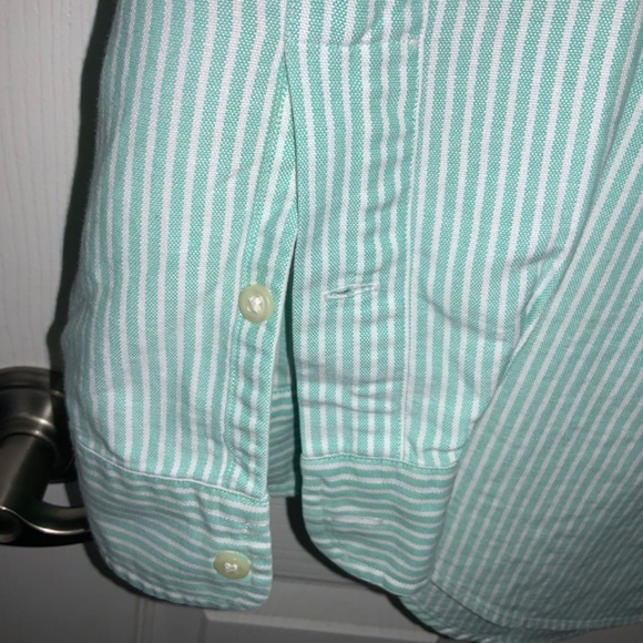 Ralph Lauren Classic Fit striped button down shirt Sz XL 100% cotton logo - Picture 2 of 7